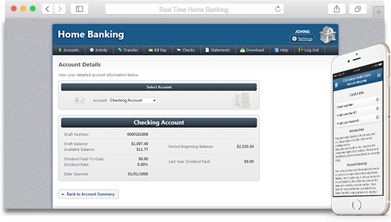 real time home banking